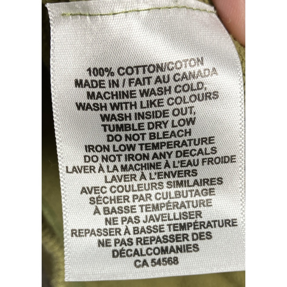 Tanner Goods Canada Heavyweight French Terry Pullover Hoodie Green‎ Size Large - Picture 8 of 8